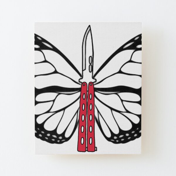 Butterfly Knife Wall Art Redbubble