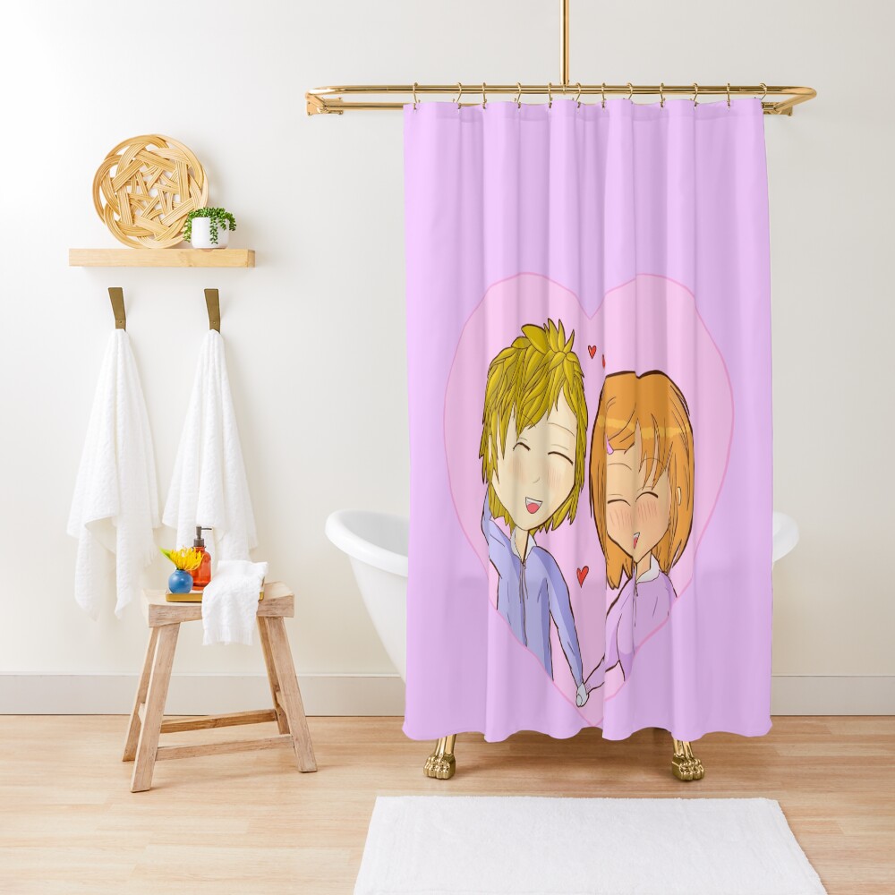 "Anime couple " Shower Curtain for Sale by ANU007 Redbubble