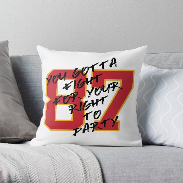 Kelce Party Shirt Throw Pillow