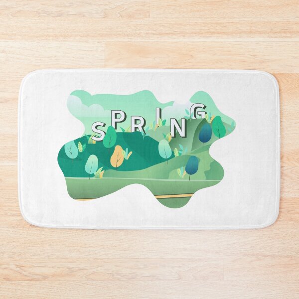 Item preview, spring landscape flat illustration designed and sold by Planb StudioDesign.