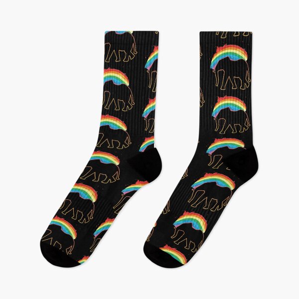 Item preview, Rainbow elephant elephant wildlife gift designed and sold by redshirtz.