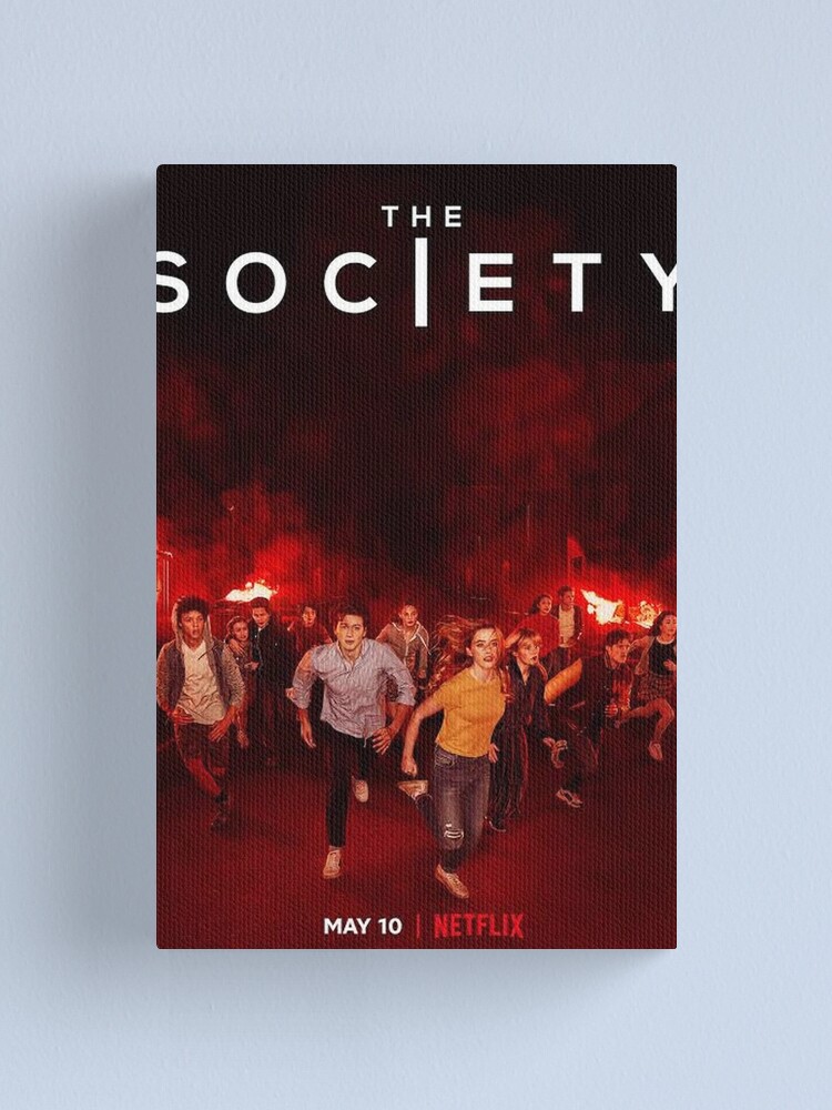 The Society Netflix Poster Canvas Print By Aesthetics4you Redbubble