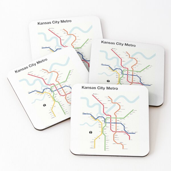 Item preview, Kansas City Metro (Fantasy Subway Map, Kansas City, Missouri) designed and sold by MetroPosters.
