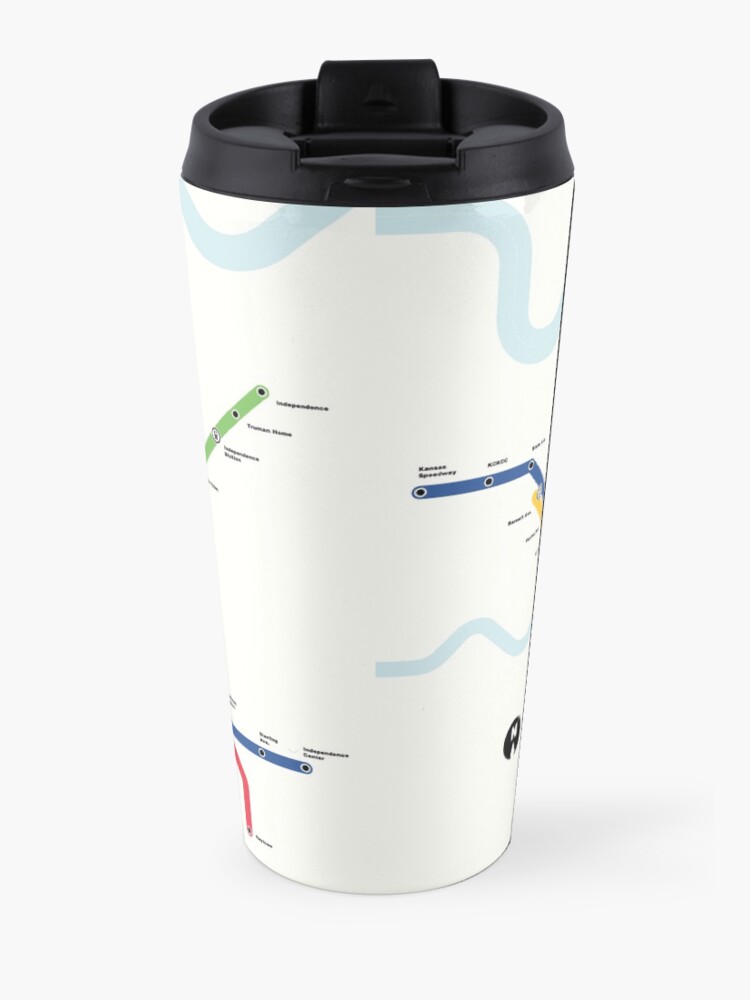 Alternate view of Kansas City Metro (Fantasy Subway Map, Kansas City, Missouri) Travel Mug