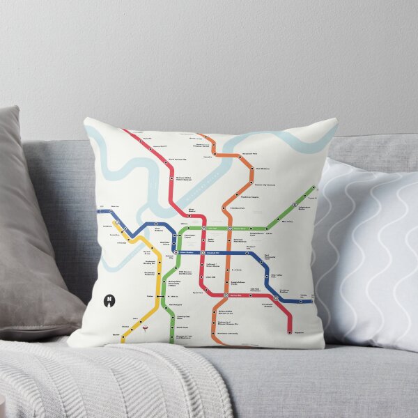 Item preview, Kansas City Metro (Fantasy Subway Map, Kansas City, Missouri) designed and sold by MetroPosters.