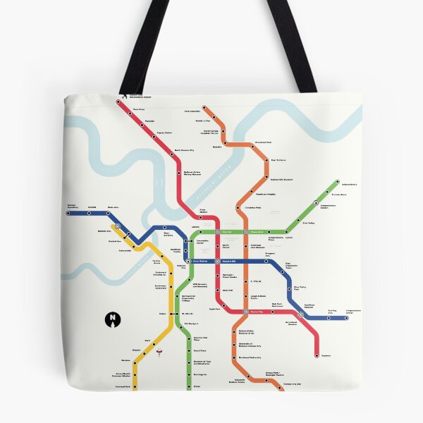 Item preview, Kansas City Metro (Fantasy Subway Map, Kansas City, Missouri) designed and sold by MetroPosters.