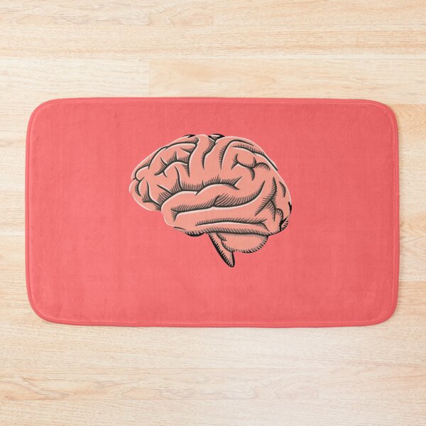 Item preview, pink, brain, zombies, nice, white, socks, socks, doormats, zombies designed and sold by Design2Z.