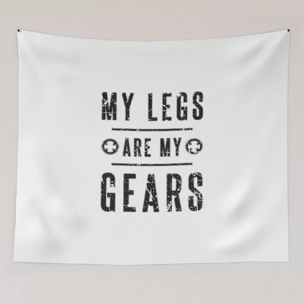 Item preview, My Legs Are My Gears Cycling Bike Theme Gifts for a Cyclist Black designed and sold by KNUXX Shop.