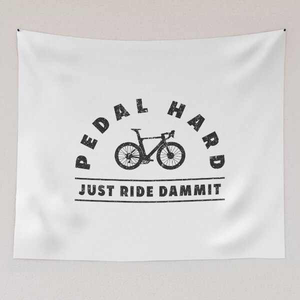 Item preview, Pedal Hard Just Ride Dammit Bike Theme Cycling Gifts Black designed and sold by KNUXX Shop.