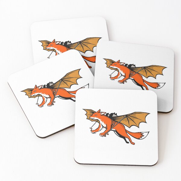 Item preview, Flying Fox With Mechanical Wings Mascot designed and sold by patrimonio.