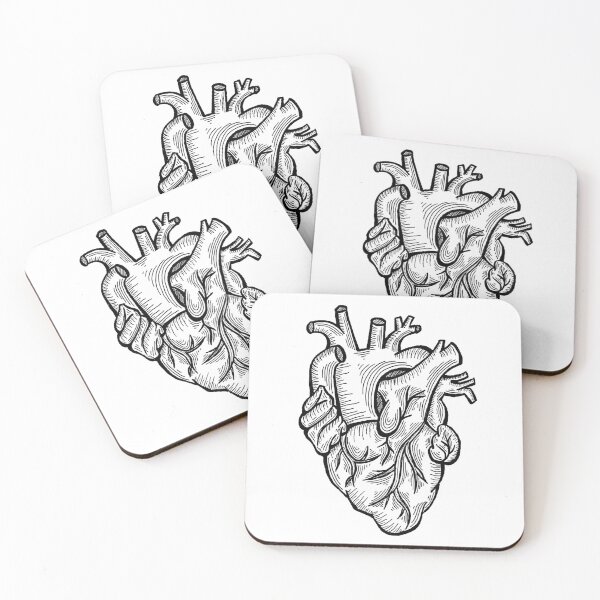 Item preview, Anatomical Heart White designed and sold by leighnonme.