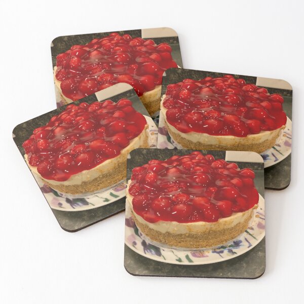 Item preview, Yummy cherry cheesecake  designed and sold by Norma Jean’s Art.