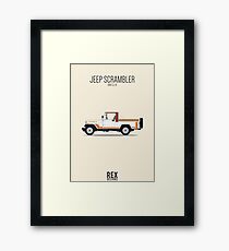Lámina enmarcada Jeep CJ-8 Scrambler