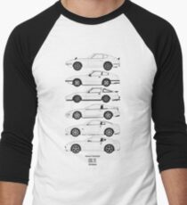 Nissan Fairlady Z History Men's Baseball ¾ T-Shirt
