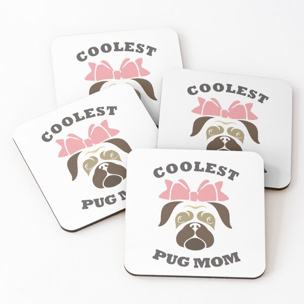 Item preview, Coolest Pug Mom designed and sold by suddenlysomeday.