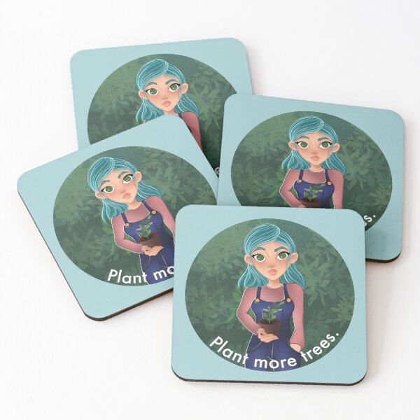 Item preview, Cute Gardener - Plant More Trees  designed and sold by Kaela Soltoff.