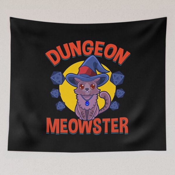 Item preview, Adorable Dungeon Meowster Gamer Cat Pun designed and sold by perfectpresents.