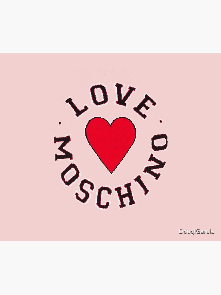 Download Love Moschino Logo Postcard By Douglgarcia Redbubble