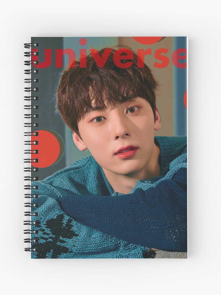 Kpop Design Wanna One Nu Est Hwang Minhyun Spiral Notebook By Nathandraws Redbubble