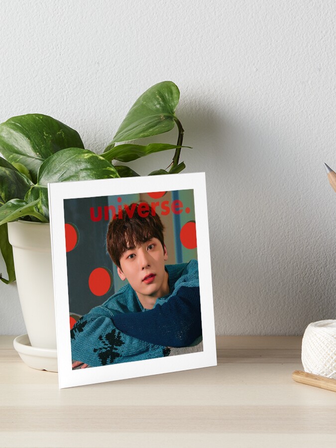 Kpop Design Wanna One Nu Est Hwang Minhyun Art Board Print By Nathandraws Redbubble