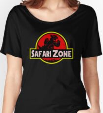 Safari Zone X Jurassic Park V2 Women's Relaxed Fit T-Shirt