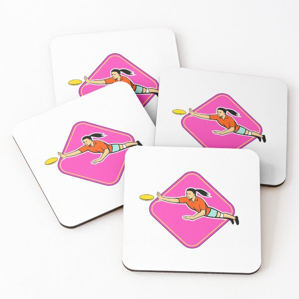 Item preview, Ultimate Frisbee Player Catching Disc Mascot designed and sold by patrimonio.