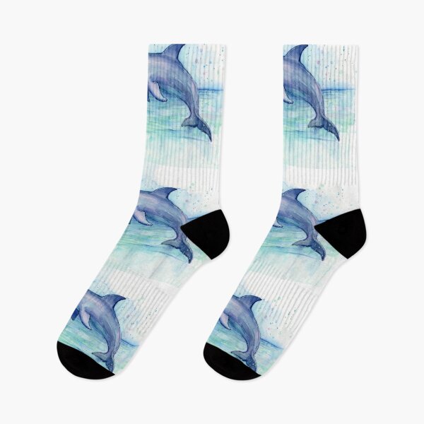 Item preview, Dolphin Watercolor designed and sold by Olga Shvartsur.