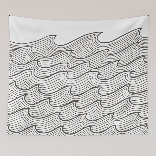 Item preview, Waves pattern  designed and sold by DesignTreasure.