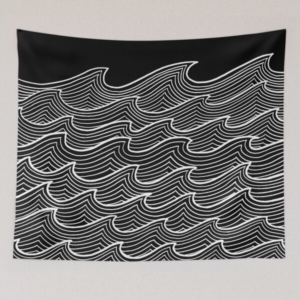 Item preview, Inverted Waves pattern  designed and sold by DesignTreasure.