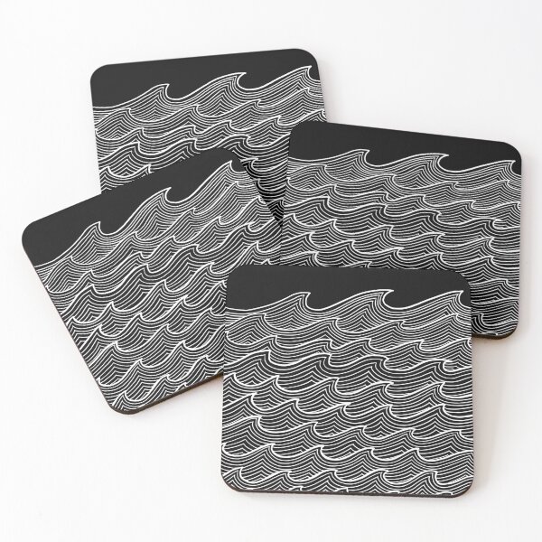 Item preview, Inverted Waves pattern  designed and sold by DesignTreasure.