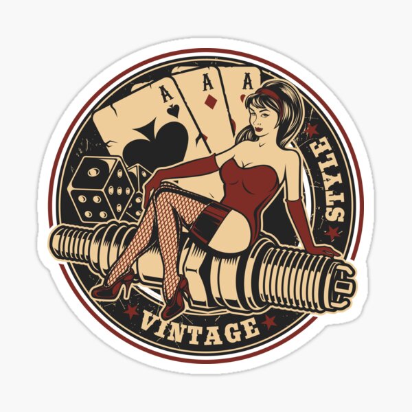 Vintage sticker - vintage style Sticker