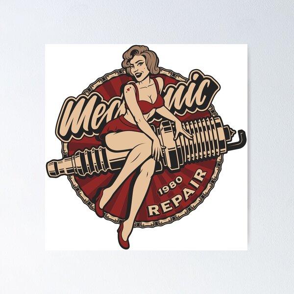 Item preview, Vintage sticker - Mechanic 1980 repair designed and sold by Simon Dast.