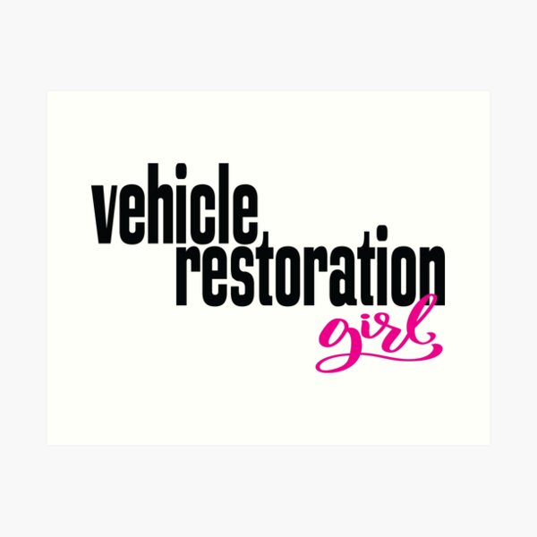 Item preview, Vehicle Restoration Girl Car Classic designed and sold by ProjectX23.