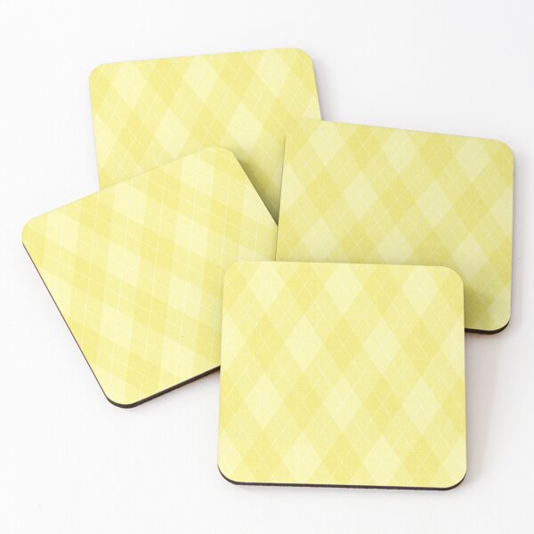 Aperçu de l'œuvre Argyle - Jaune citron pastel créée et vendue par Wizzles Emporium.