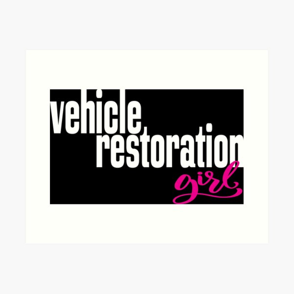 Item preview, Vehicle Restoration Girl Car Classic designed and sold by ProjectX23.