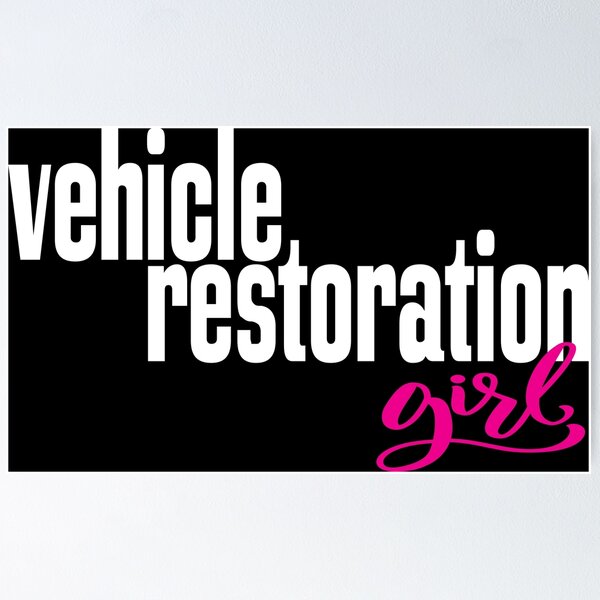 Item preview, Vehicle Restoration Girl Car Classic designed and sold by ProjectX23.