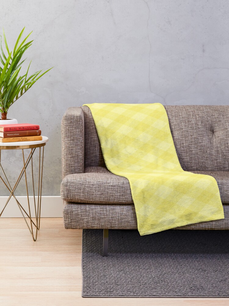 lemon yellow throw