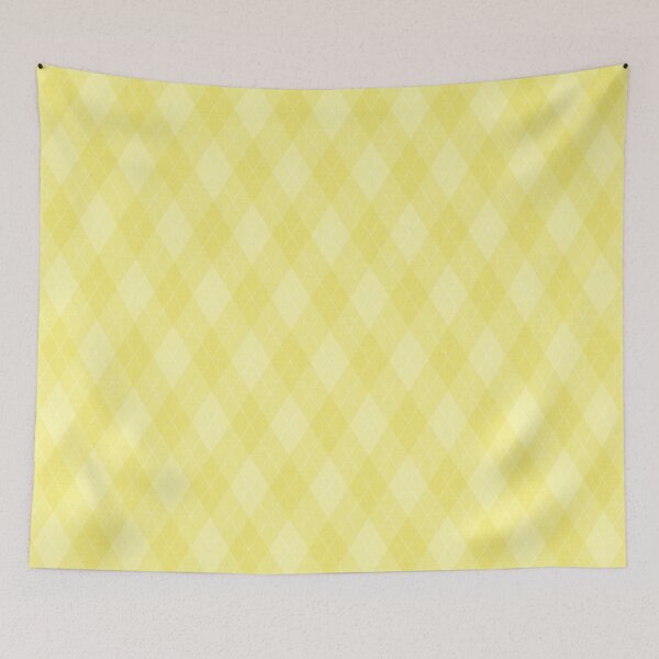 Aperçu de l'œuvre Argyle - Jaune citron pastel créée et vendue par Wizzles Emporium.