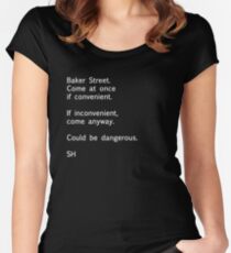 Sherlock Messages - 7 Women's Fitted Scoop T-Shirt