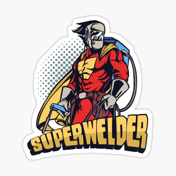Welding Design Superwelder Sticker