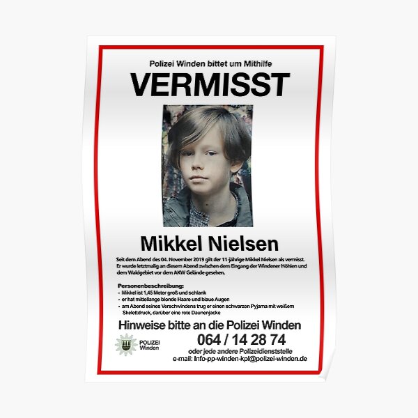 Vermisst Mikkel Nielsen Póster
