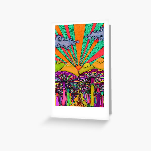The yellow brick road Greeting Card