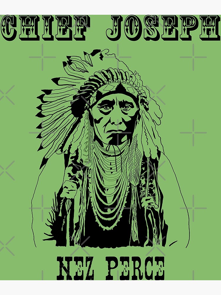 Disover Native Americans Chief Joseph Premium Matte Vertical Poster