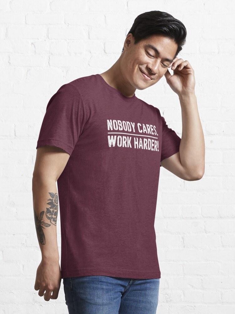 Nobody cares work harder Lamar Jackson Baltimore shirt, hoodie, sweater