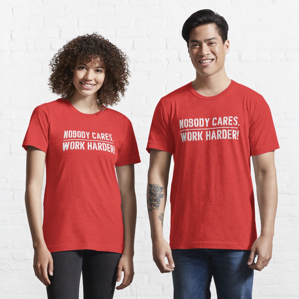 Lamar Jackson Nobody Cares Work Harder Essential T-Shirt for Sale