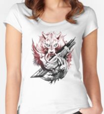 Final Fantasy Amano Homage Women's Fitted Scoop T-Shirt