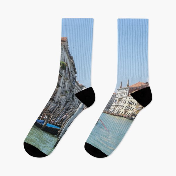 Item preview, Classic Venetian - Palaces and Gondolas on the Grand Canal in Silky Aquamarine designed and sold by Georgia Mizuleva.