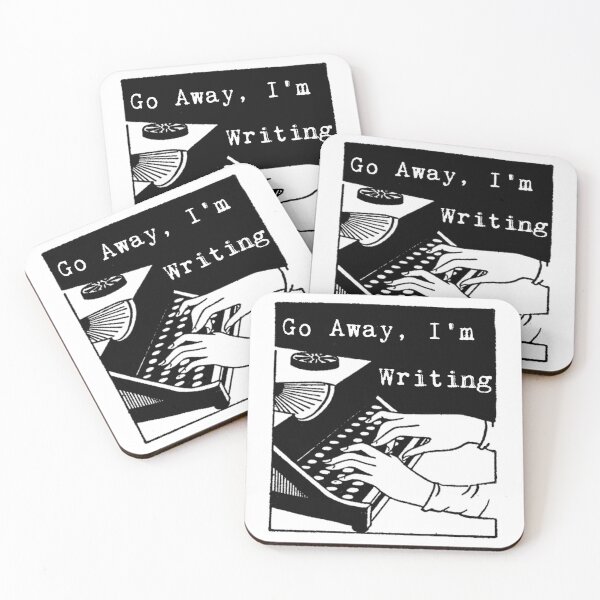 Item preview, Go Away, I'm Writing designed and sold by LittleVixen.