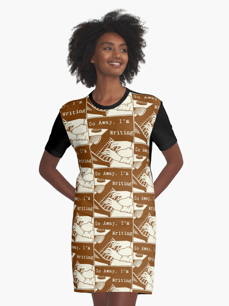 shirt dress with writing