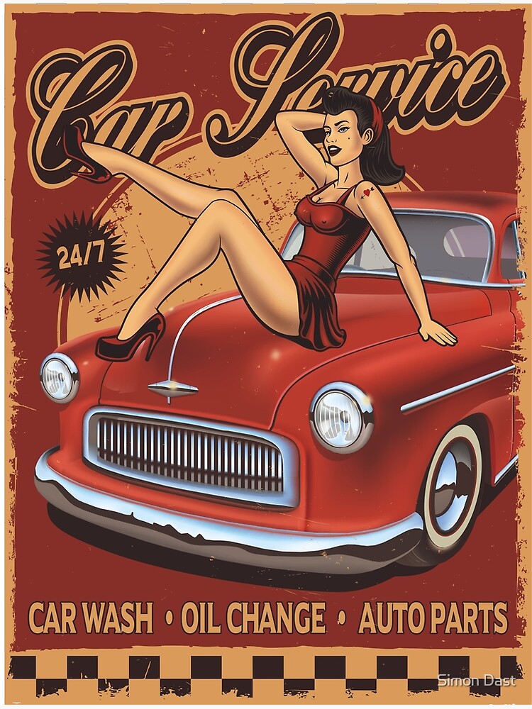 Poster SPA AUTO 40x60cm – Affiche Vintage Ryim – Neuf